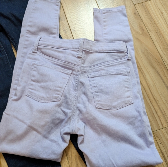 Old Navy Girls Rockstar Jeggings Bundle | Size 12 | Lavender & Dark Wash 2 Pr - Picture 4 of 7